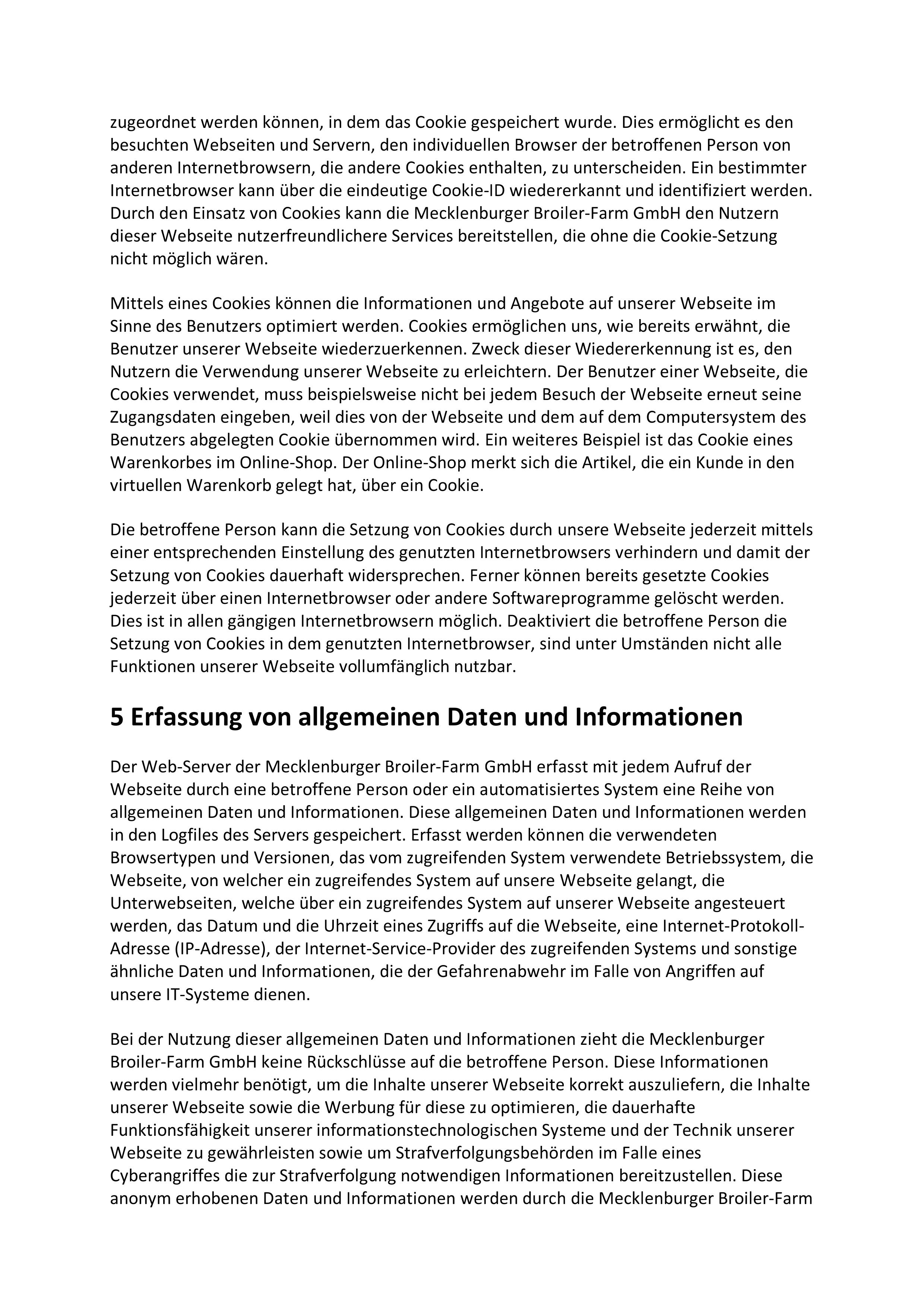 Datenschutzerklärung, Seite 4