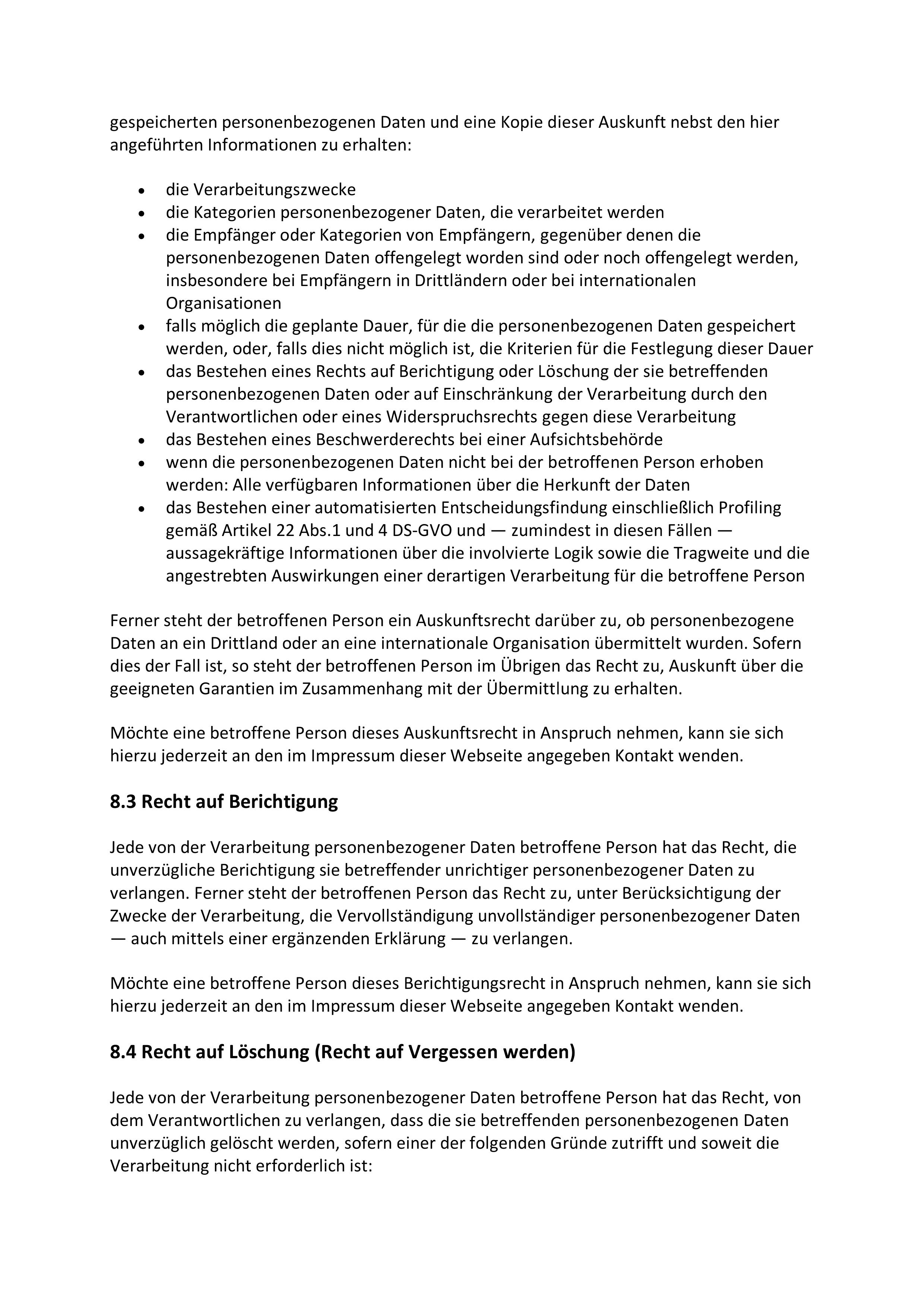 Datenschutzerklärung, Seite 6
